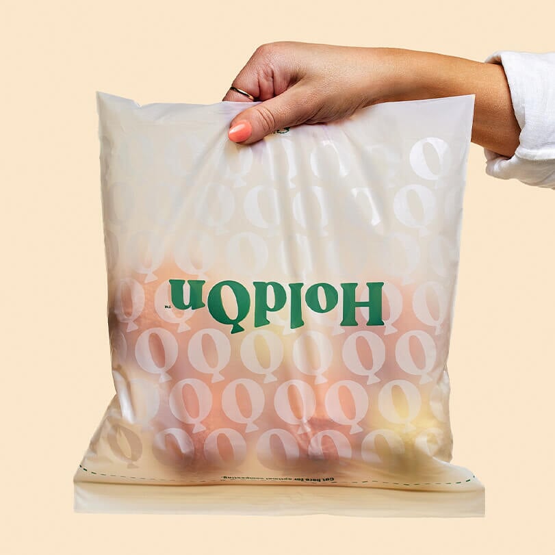 HoldOn Compostable Zipseal Gallon Bags