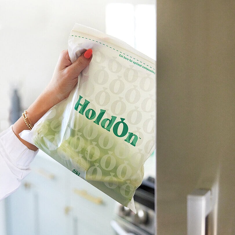 HoldOn Compostable Zipseal Gallon Bags